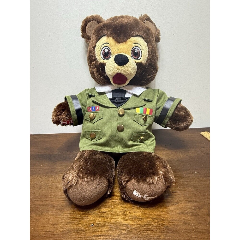 Build A Bear  Brinley Great Wolf Lodge With Military Outfit BAB Army Officer